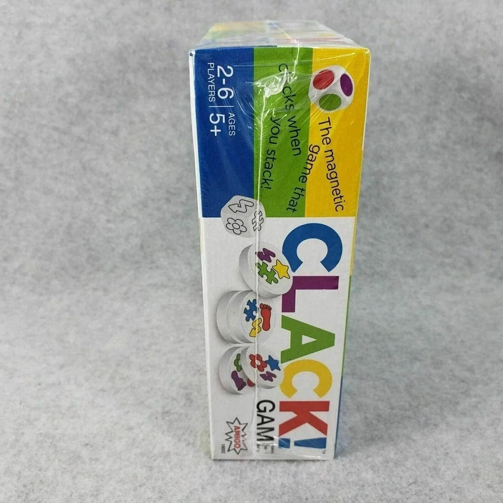 Clack Game Kids Family Fun Night Magnetic Stacking Disks Activity‎ Amigo New